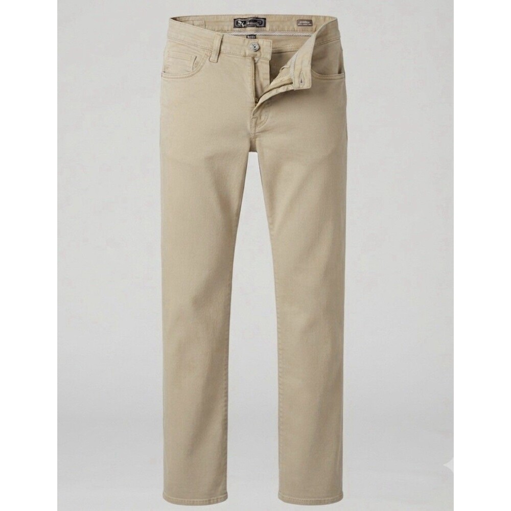 34 Heritage Pants Mens 35x34 Tan Charisma Comfort Rise Twill Super Stretch
